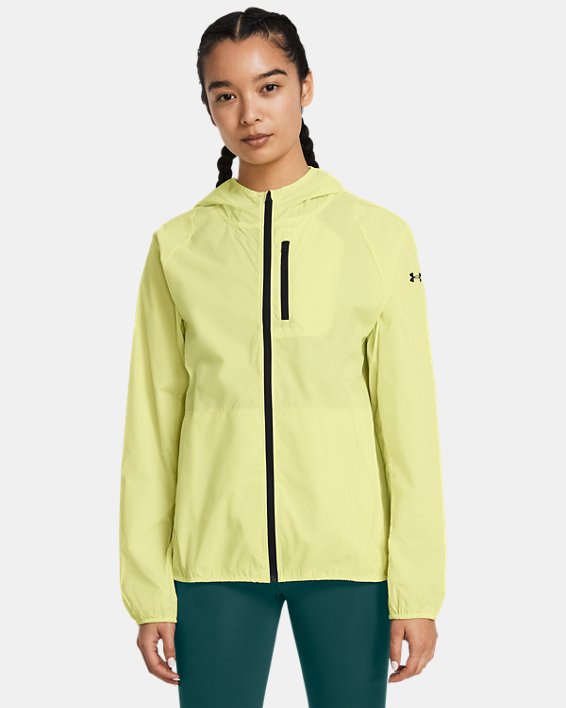 Women's UA Launch Lightweight Jacket in Yellow image number 0